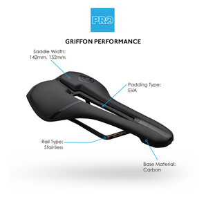 PRO GRIFFON PERFORMANCE SADDLE, BLACK