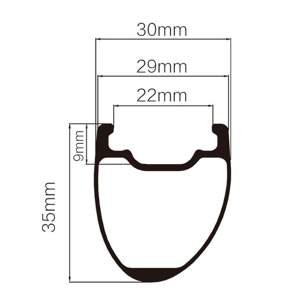 C35|35 Offset Clincher/Tubeless Rims