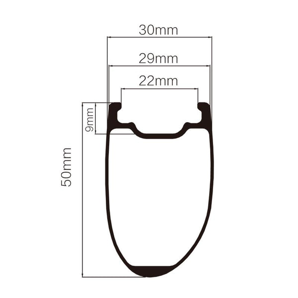 C50|50 Offset Clincher/Tubeless Rims