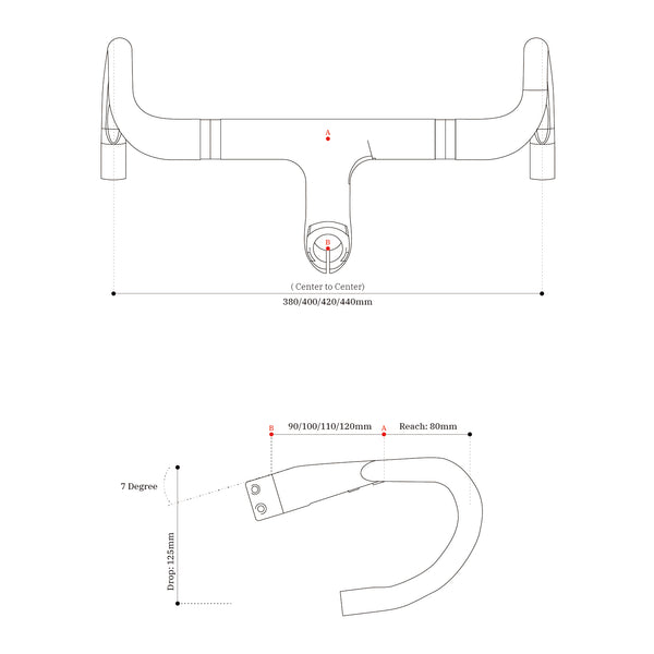 H9 CARBON ROAD BIKE INTEGRATED HANDLEBAR (VERSION 2)